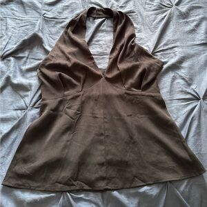 Elegant Black Women's Halter Top